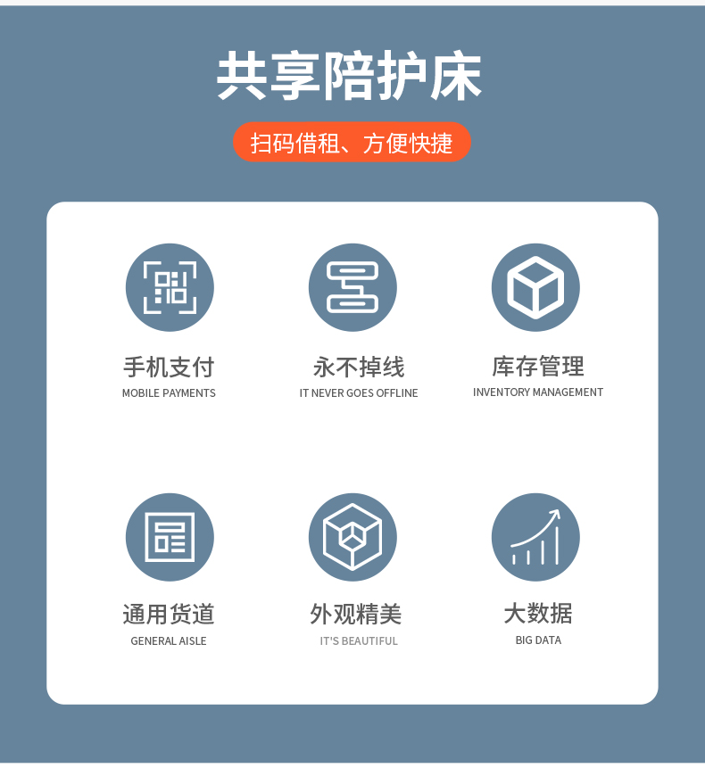 医院共享陪护床头柜2